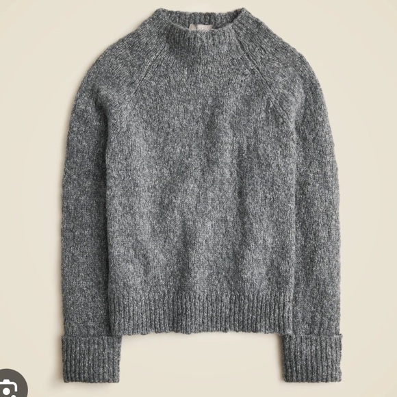 J crew cuffed mockneck sweater - Picture 1 of 3